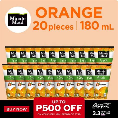 Minute Maid Fresh Orange Tetra Juice Ml Pack Of Lazada Ph