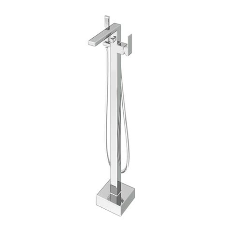 Abacus Plan Chrome Freestanding Bath Shower Mixer Sanctuary Bathrooms