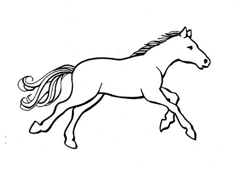 Printable Outline Of Horse - ClipArt Best