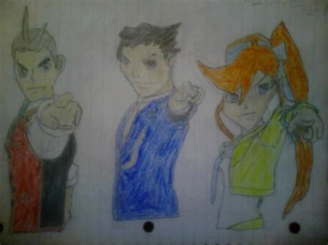 Phoenix Wright, Apollo Justice, and Athena Cykes by Sonic-Dude444 on ...