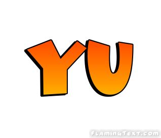 Yu Logo | Outil de conception de nom gratuit à partir de texte flamboyant