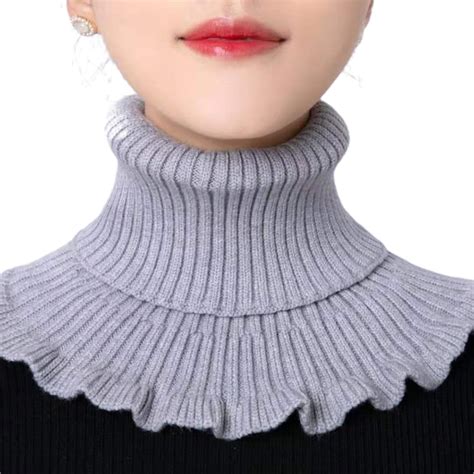 ZPAQI Elastic Fake Collar Detachable Turtleneck False Collars Winter