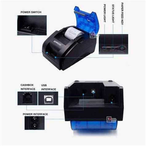 Jual Original Eppos Ep Rpp Mini Thermal Printer Bluetooth Mm