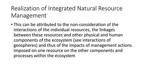 Ppt Lecture 04 Natural Resource Planning And Management Powerpoint