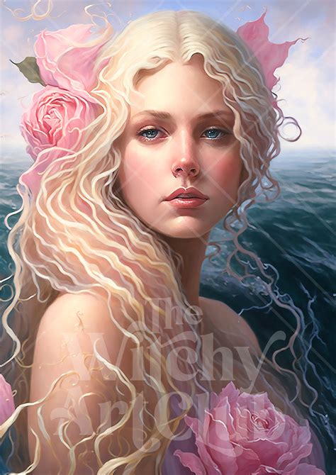 Aphrodite Greek Goddess Artwork Goddess Of Love Beauty And Etsy