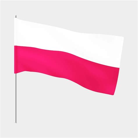 Premium Vector Polish Flag Poland National Waving Flag