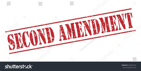 Second Amendment Vector Stamp On White Stock Vector Royalty Free 445045234 Shutterstock