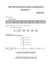 Fea Hw Pdf Eml Finite Element Analysis And Applications