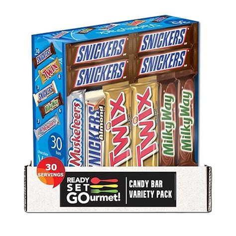 Ready Set Gourmet Candy Bars Snickers Twix Milky Way And More Full