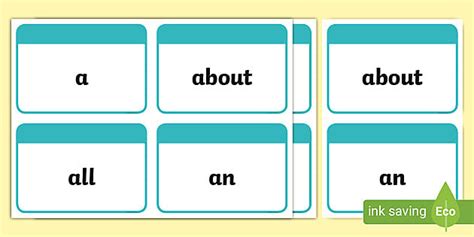 High Frequency Words Flashcards Teacher Made Twinkl