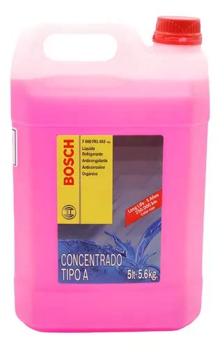 Liquido Refrigerante Organico Rojo Ford 5 Litros Bosch MercadoLibre