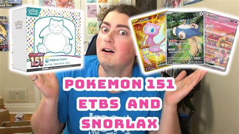 POKEMON 151 ENGLISH ETBS AND SNORLAX PROMOS YouTube