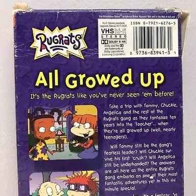 Nickelodeon Rugrats All Growed Up Vhs Video Grelly Usa