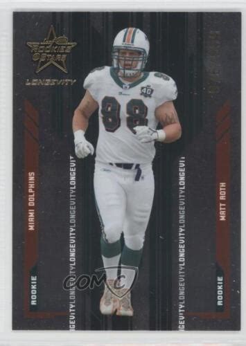 2005 Leaf Rookies Stars Longevity 999 Matt Roth 109 Rookie RC EBay