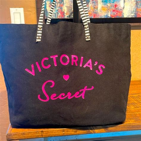 Victoria S Secret Bags Nwot Victorias Secret Large Black Canvas