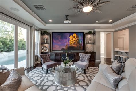 Summerlin Remodel Transitional Home Theater Las Vegas By House