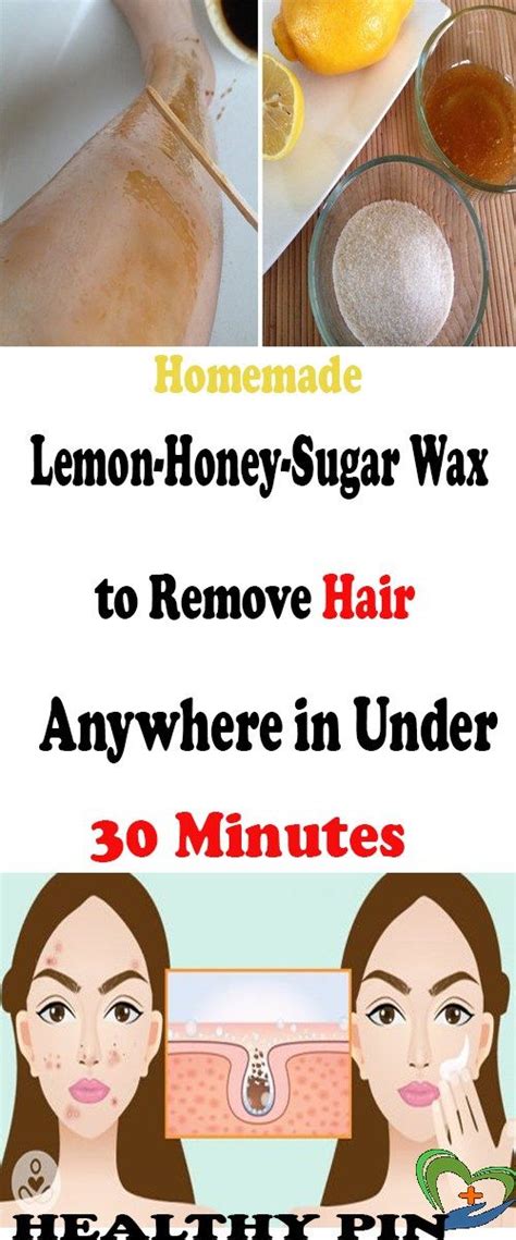 Homemade Lemon Honey Sugar Wax To Remove Hair Anywhere In Under 30