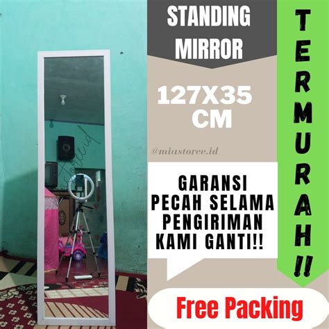 Standing Mirror Kaca Cermin Fullbody Berdiri Minimalis Design Craft