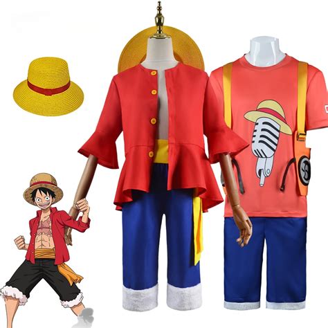 Disfraz De Luffy Anime Cosplay Monkey D Luffy Uniforme De Dos A Os