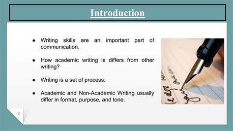 Difference Between Academic Writing And Non Academic Writing Ppt