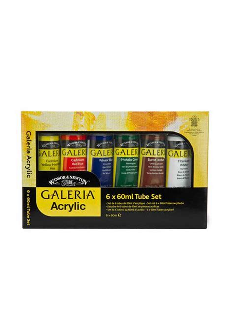 WINSOR NEWTON GALERIA ACRYLIC COLOR 6x60ML Toko Prapatan