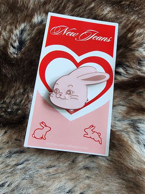 New Jeans Tokki Bunny Enamel Pin Etsy