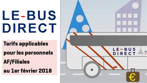 Bus Direct Tarifs applicables au 1er février 2018 SNPNC FO