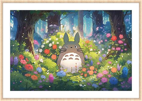 fan art inspired   neighbor totoro anime studio ghibli etsy