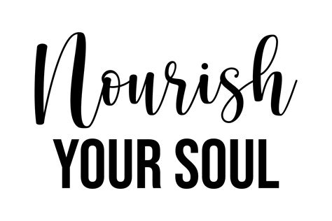 Nourish Your Soul Graphic By Eshas Designs · Creative Fabrica