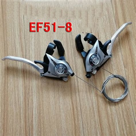 Shimano Mtb Bicycle Brake Levers Set Brake Shifter Shift 3x8 Speed St Ef51 8 In Bicycle