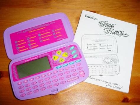 Dear Diary And Any Sort Of Handheld Pda Variety Were Super Popular It