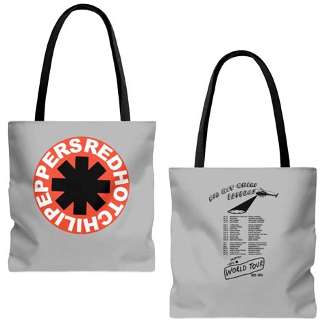 Red Hot Chili Peppers Tour Tote Bags Aop Red Hot Chili Peppers Tote Bags Aop