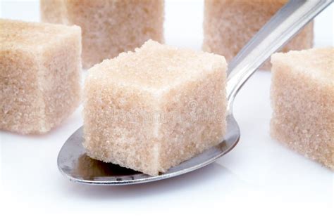 Brown Sugar Cube And Spoon Stock Image Image Of Spoon 13090343