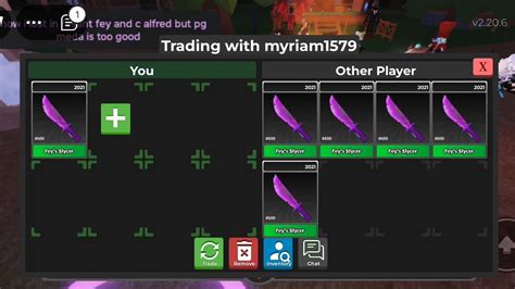 Trading Fey S Slycer W F L Part Last Roblox Survive The