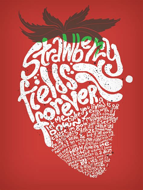 Strawberry Fields Forever The Design Inspiration Fonts Inspirations