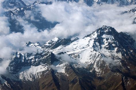 Bird S Eye View Of Snow Capped Ganzi Mountains Cgtn