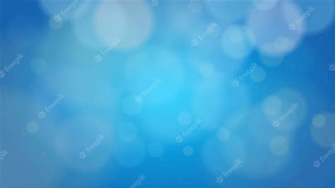 Premium Vector Abstract Blue Bokeh Light Background