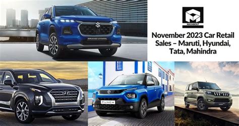 November Car Retail Sales Maruti Hyundai Tata Mahindra