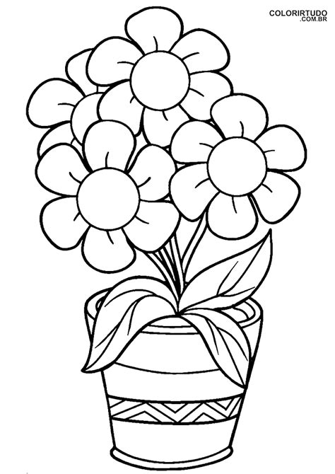 Desenho Para Pintar Flor