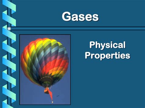 Gases Physical Properties