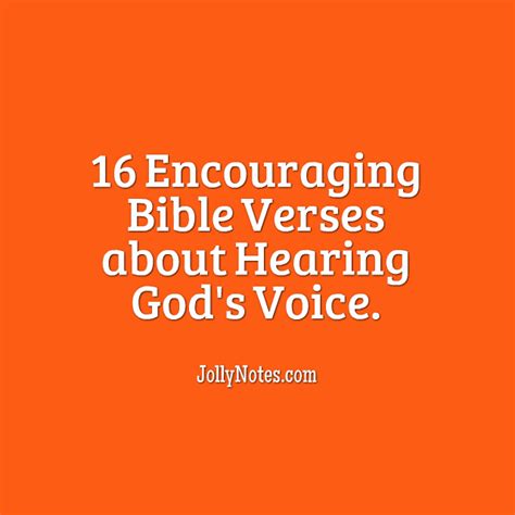 16 Encouraging Bible Verses about Hearing God’s Voice – Daily Bible ...