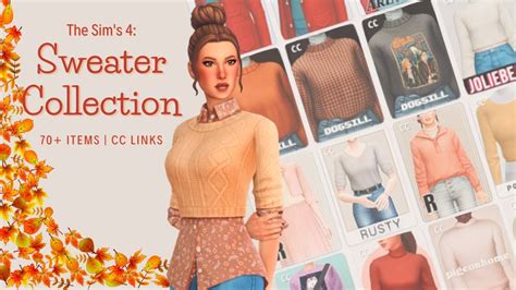 Autumn Is Here The Sims 4 Sweater Collection 70 Items CC Links