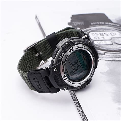 Casio G Shock Sgw Nylon Watch Strap Green Invella