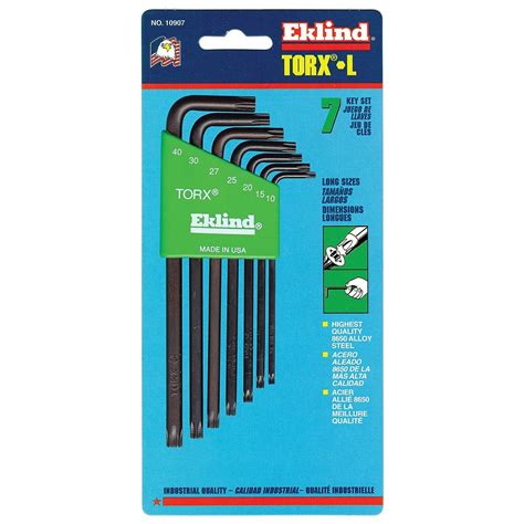 Eklind Tool Torx L Key Sets 269 10907 Ebay