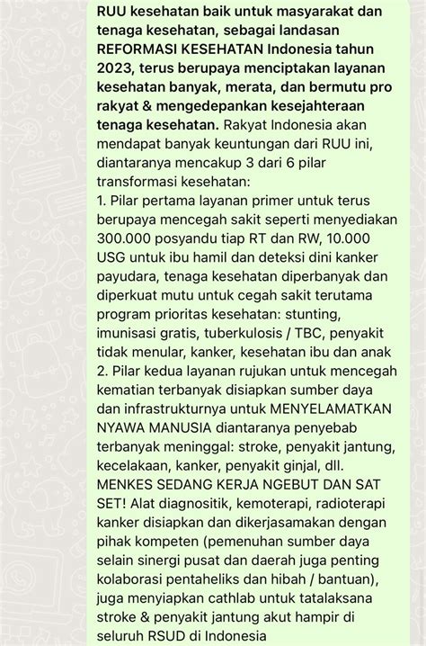 Ngabila Salama On Twitter RT Ngabila RUU Kesehatan Sangat Penting