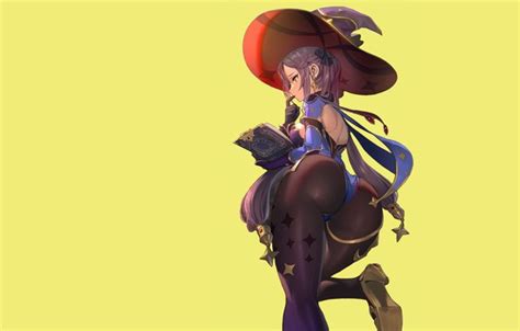 Wallpaper Girl Sexy Ass Anime Purple Butt Cute Tights Thick