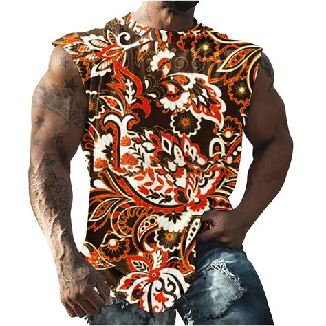 Txeol Tank Tops Men Graphic Vintage Men S Workout Tank Tops Graphic