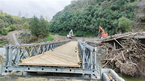 Crews Complete Construction Of Bailey Bridge