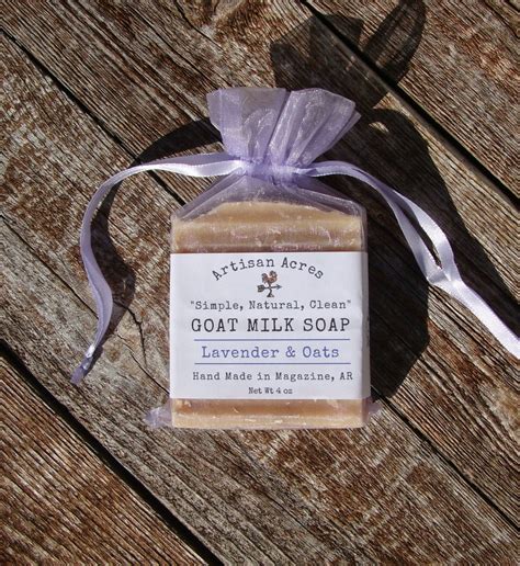 Lavender Oats Goat Milk Soap Farm Fresh All Natural Moisturizing