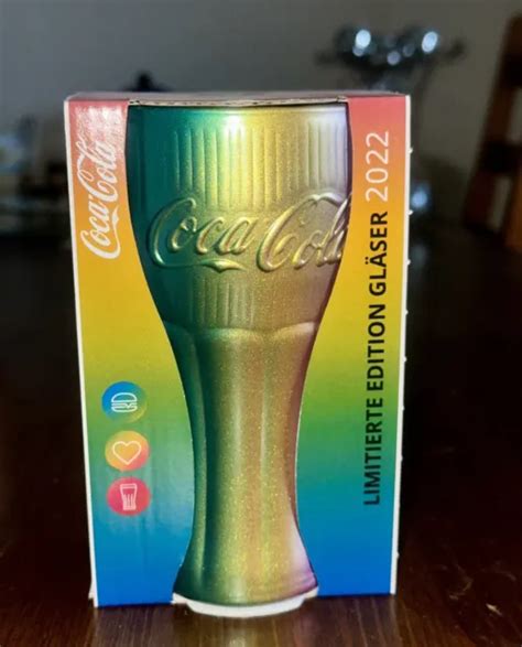 MC MC DONALDS Coca Cola Glas 2022 Limitierte Edition Regenbogen NEU